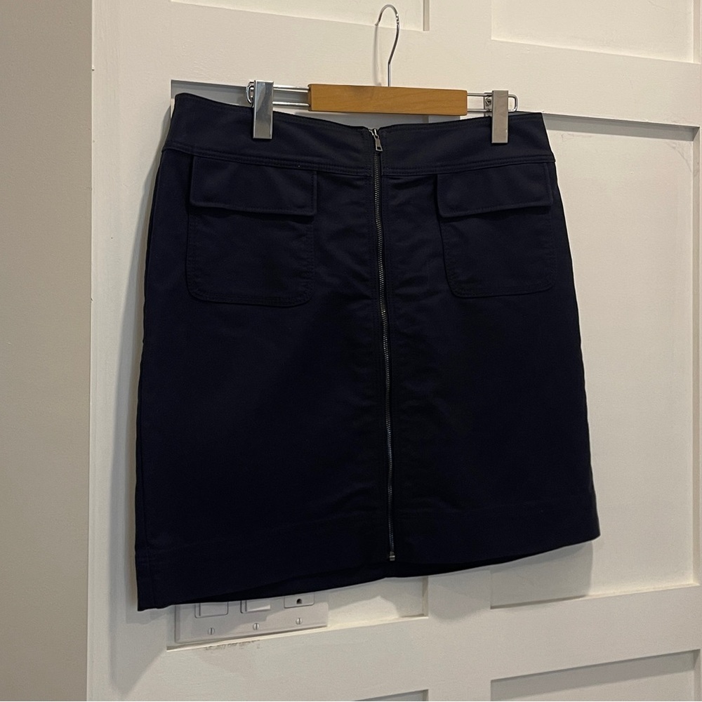 Ann Taylor Black Pencil Cargo Skirt